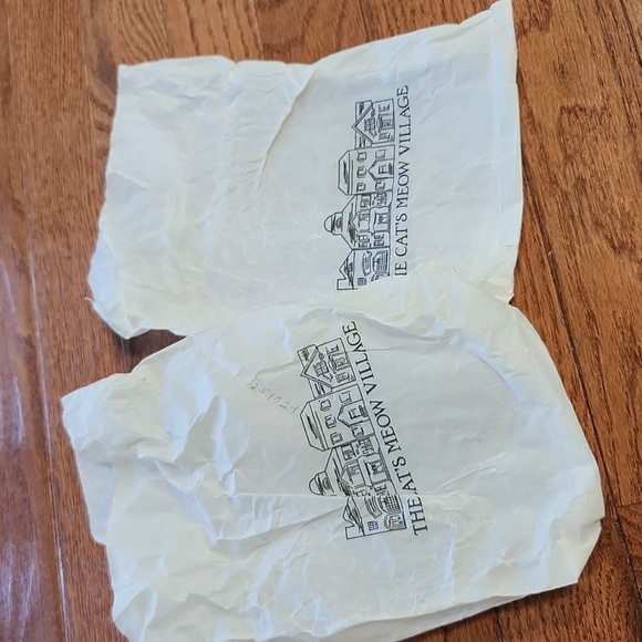 The Cat's Meow Village Longaberger Set of 2 Vintage - Picture 13 of 17